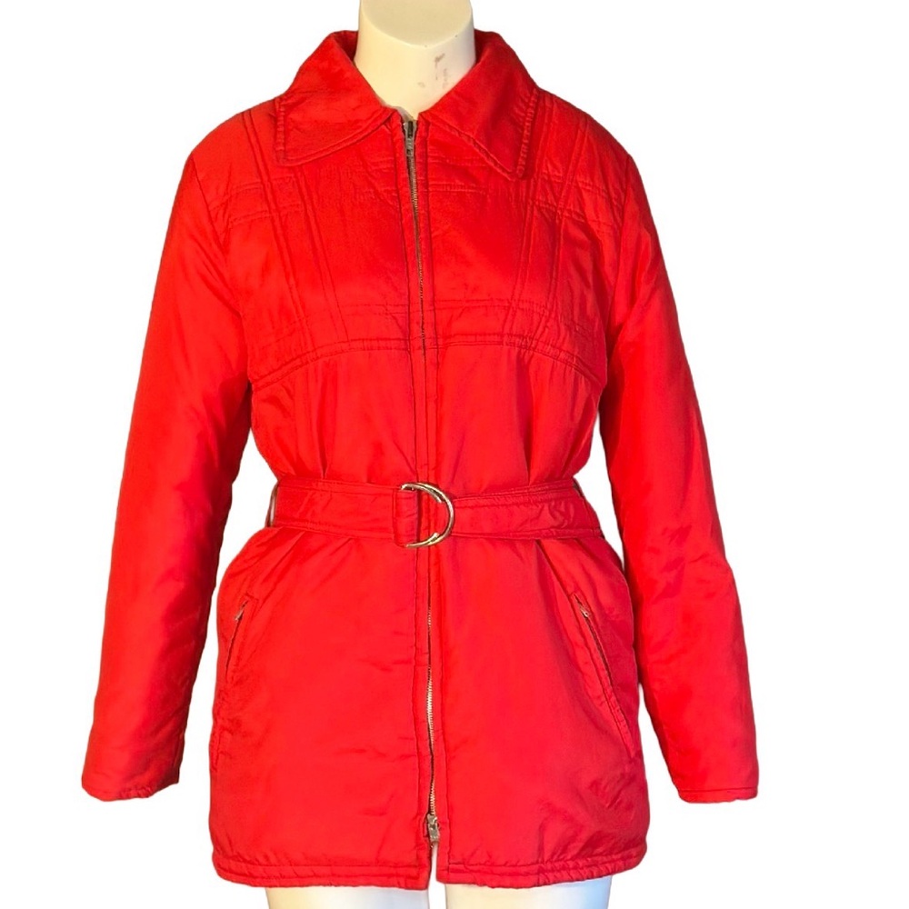 70’s  Red Puffer Jacket